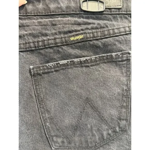 Wrangler High Rise Vintage Shorts; Black Wash, Size 14 - Picture 5 of 5